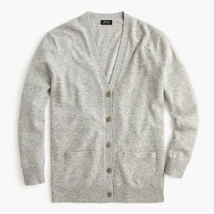 J.Crew Italian Cashmere Boyfriend Cardigan Sweater